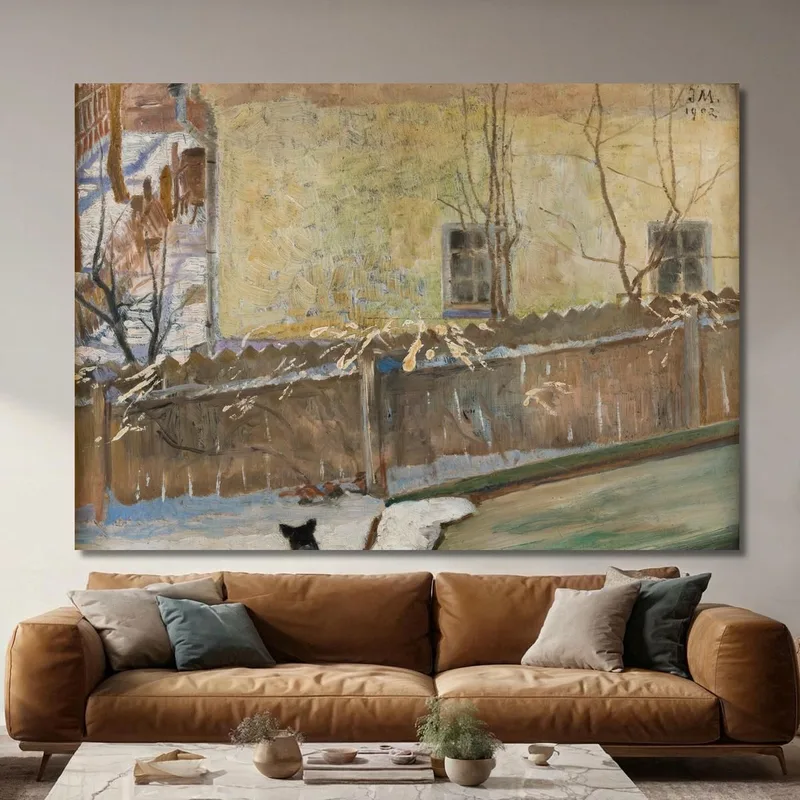 Paesaggio Invernale Jacek Malczewski quadro stampa su tela