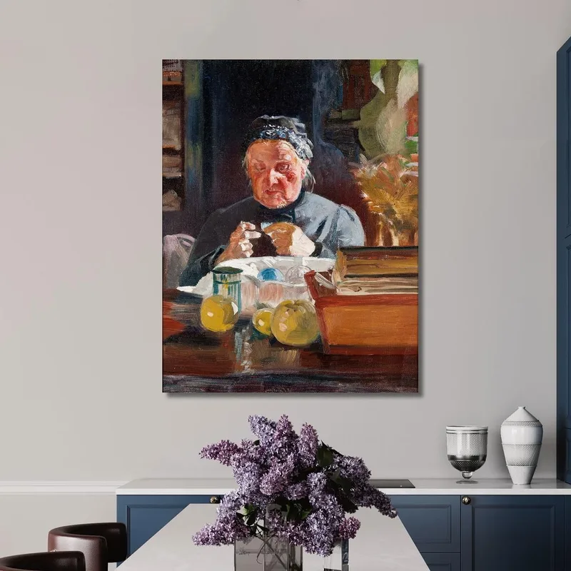 Schizzo Della Donna Al Tavolo Jacek Malczewski