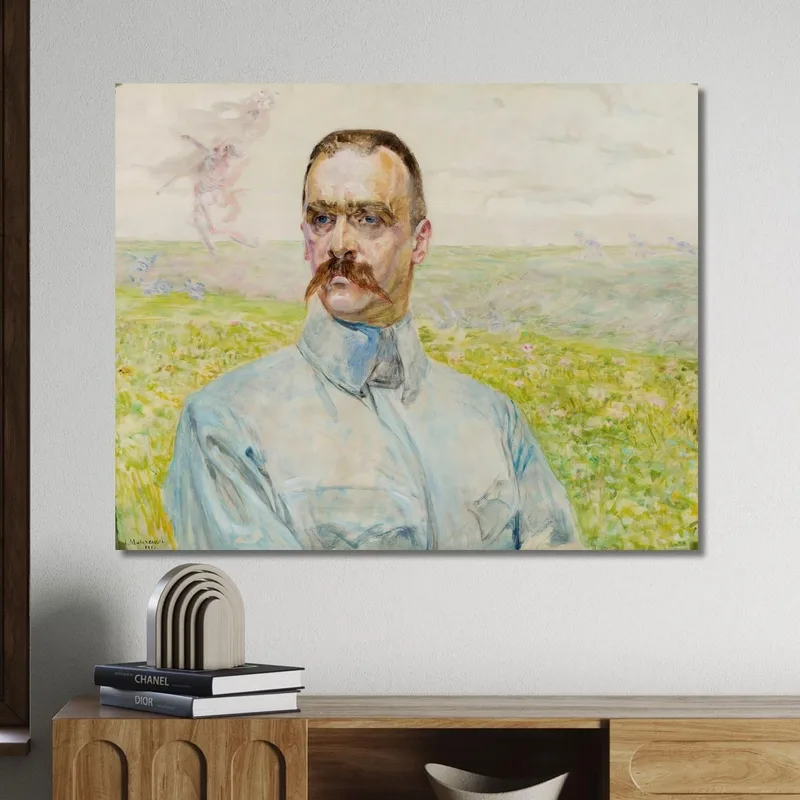 Ritratto Del Brigadiere Jozef Pilsudski Jacek Malczewski quadro stampa su tela
