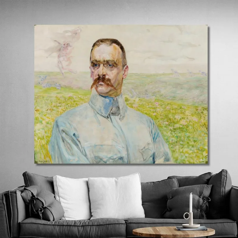Ritratto Del Brigadiere Jozef Pilsudski Jacek Malczewski quadro stampa su tela