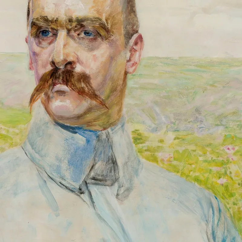 Ritratto Del Brigadiere Jozef Pilsudski Jacek Malczewski quadro stampa su tela