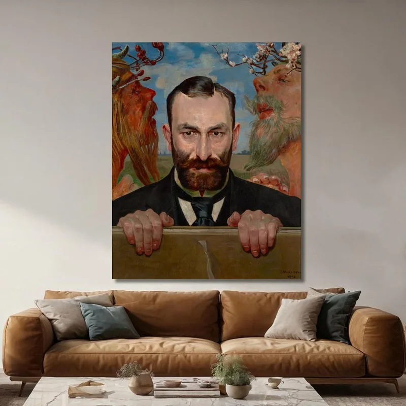 Ritratto Di Feliks Jasienski Jacek Malczewski quadro stampa su tela