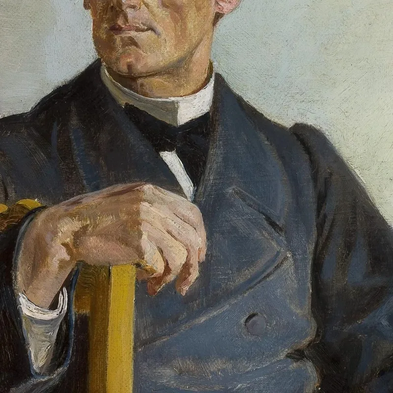 Retrato Del Sacerdote Henryk Radominski Jacek Malczewski