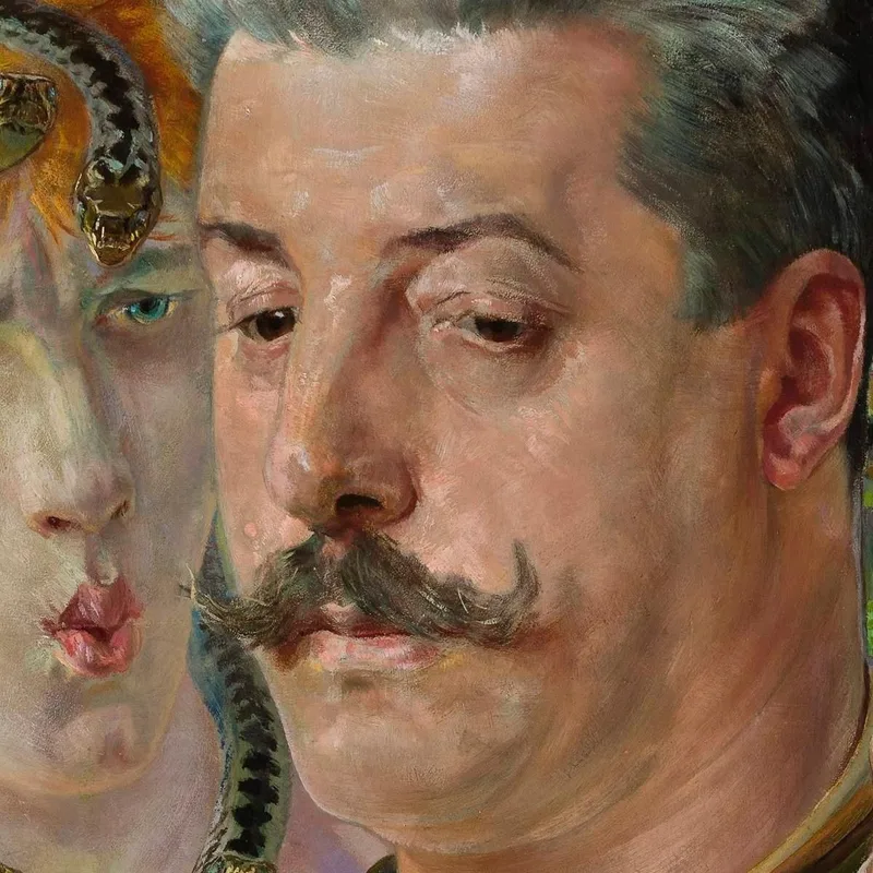 Ritratto Di Tadeusz Blotnicki Con Medusa Jacek Malczewski quadro stampa su tela