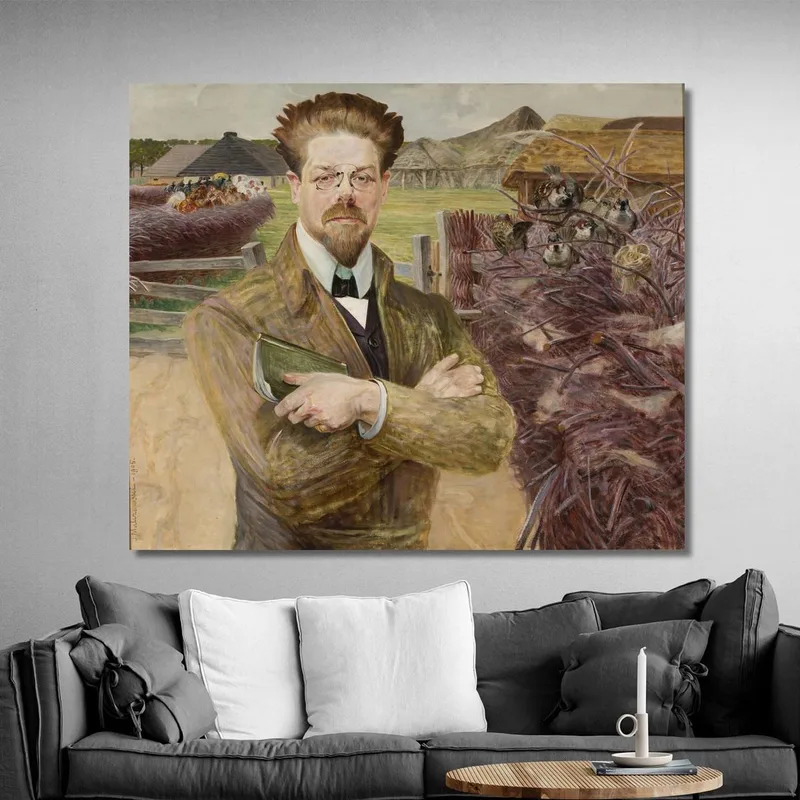 Ritratto Di Wladyslaw Reymont Jacek Malczewski quadro stampa su tela