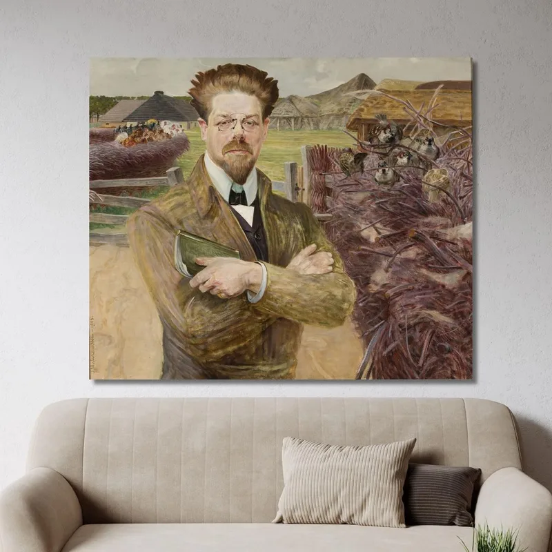 Ritratto Di Wladyslaw Reymont Jacek Malczewski quadro stampa su tela