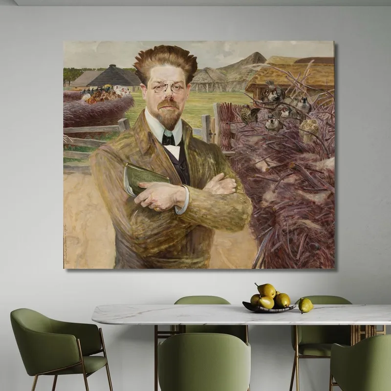 Ritratto Di Wladyslaw Reymont Jacek Malczewski quadro stampa su tela