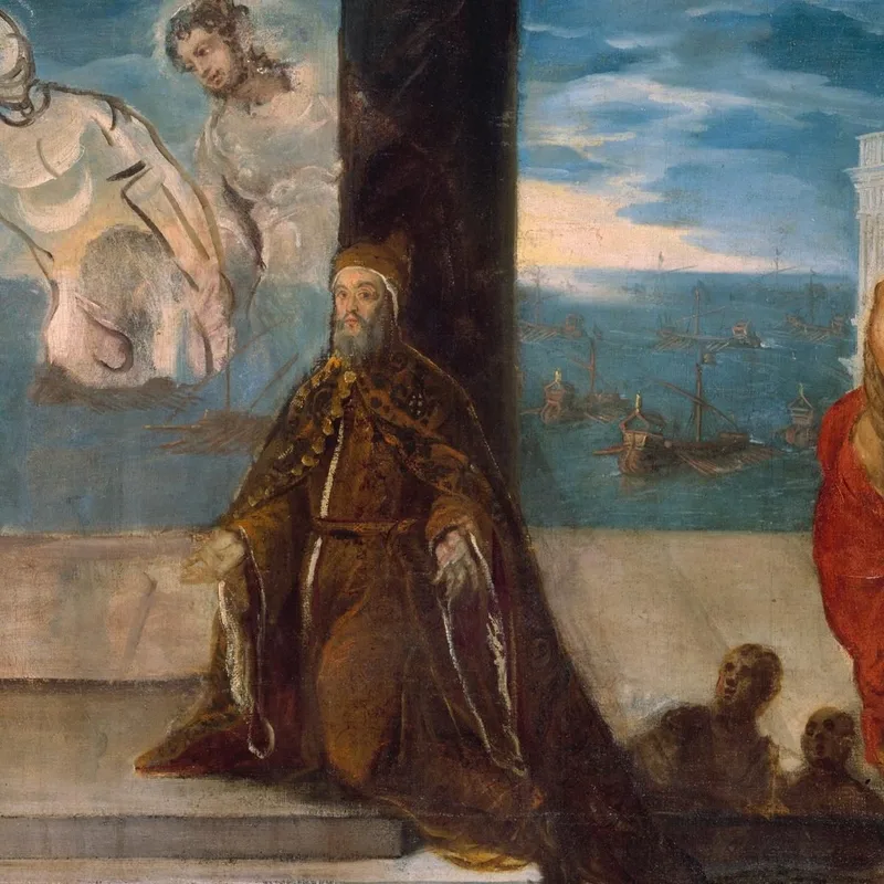 Doge Alvise Mocenigo (1507–1577) Presentato Al Redentore Jacopo Tintoretto