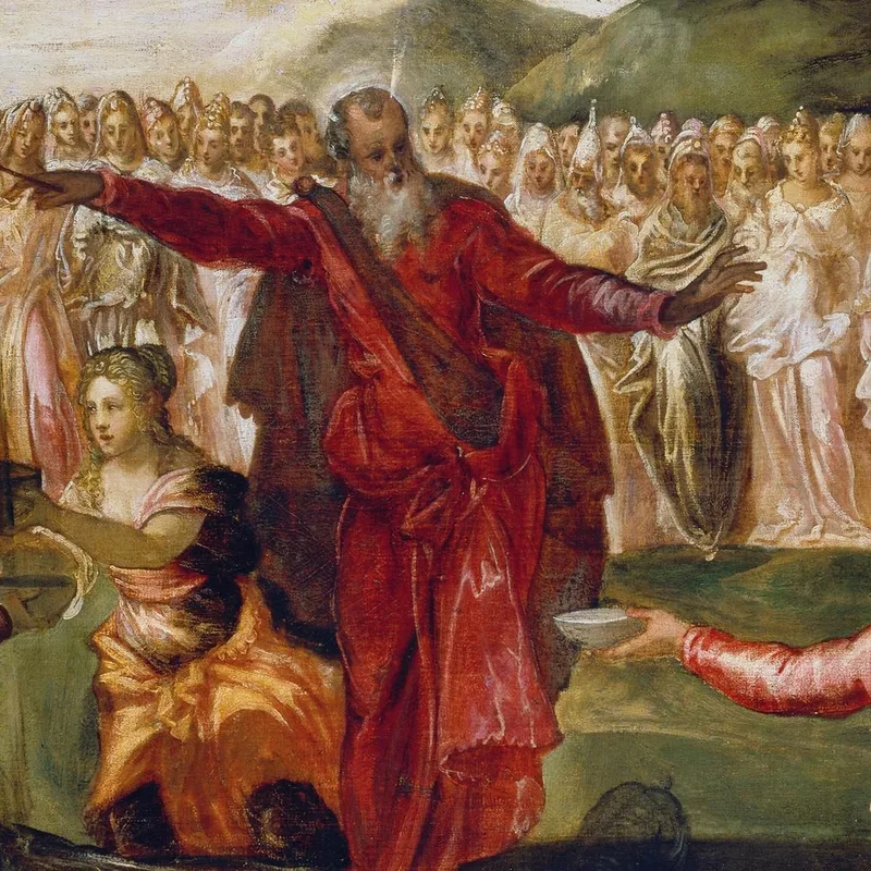 Mosè Che Perquote La Roccia Jacopo Tintoretto