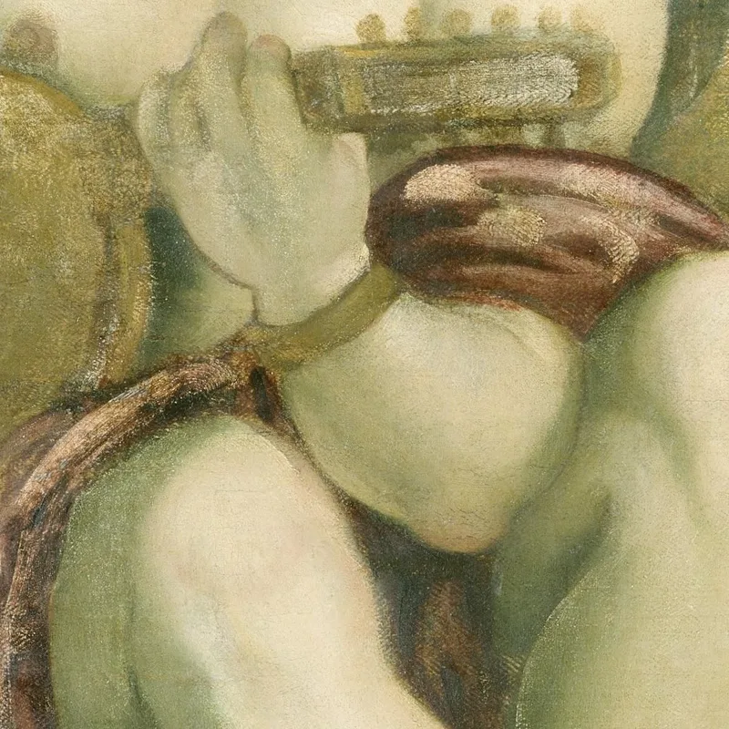 Muse Mit Laute Jacopo Tintoretto