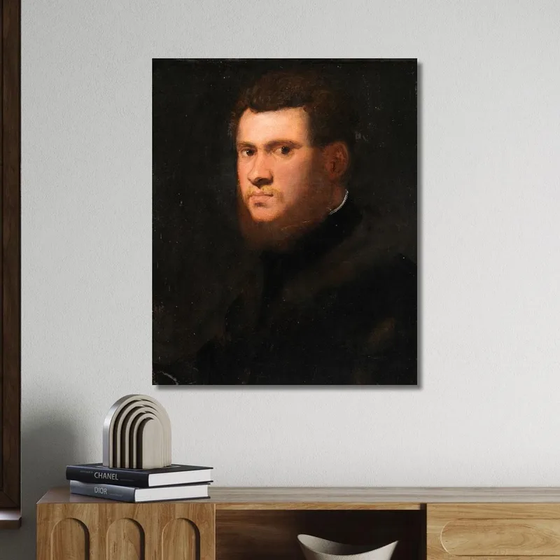 Portrait Of A Man Probably Of The Mazzi Family Jacopo Tintoretto