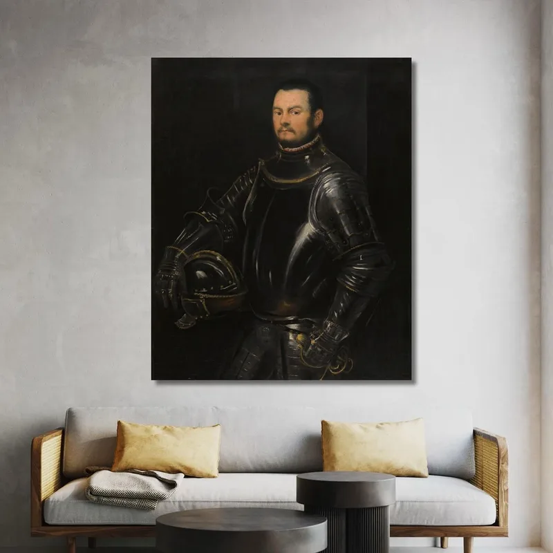 Porträt Eines Jungen Bärtigen Mannes Jacopo Tintoretto