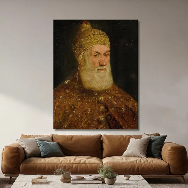 Portrait Of Doge Girolamo Priuli Jacopo Tintoretto