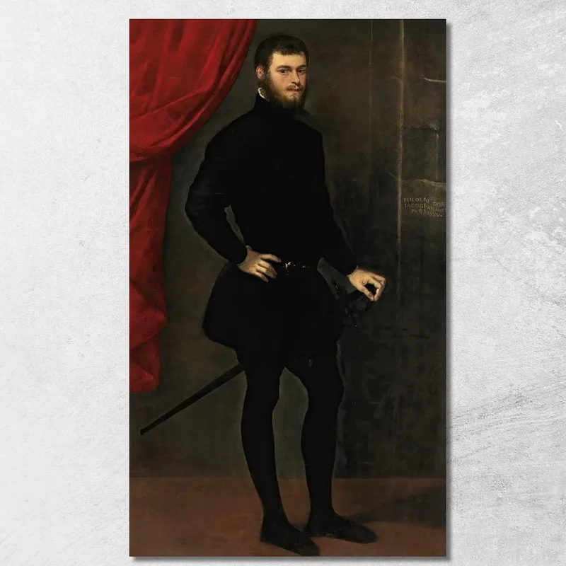 Ritratto Di Niccolò Doria Jacopo Tintoretto quadro stampa su tela