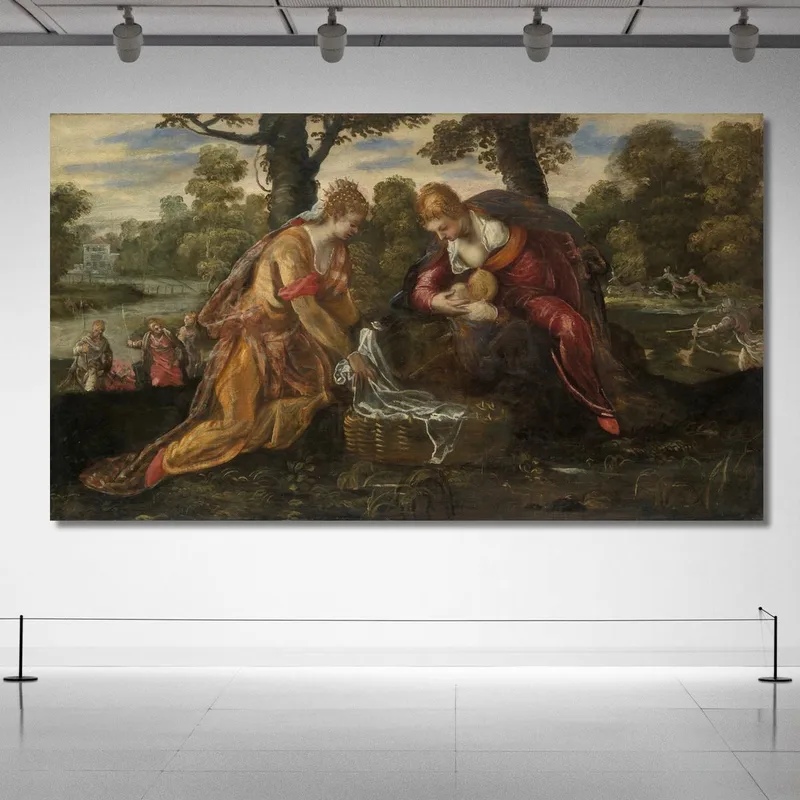 Il Ritrovamento Di Mosè Jacopo Tintoretto