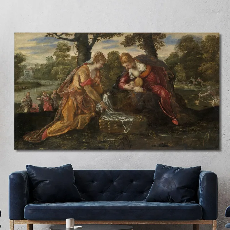 Il Ritrovamento Di Mosè Jacopo Tintoretto