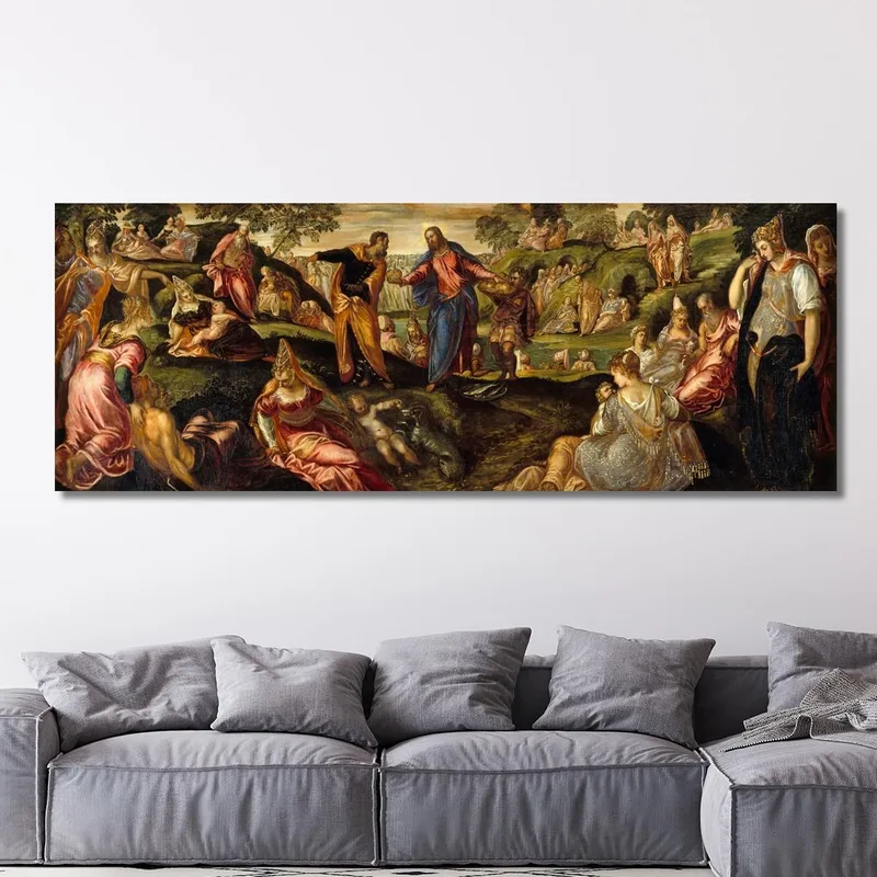 Il Miracolo Dei Pani E Dei Pesci Jacopo Tintoretto