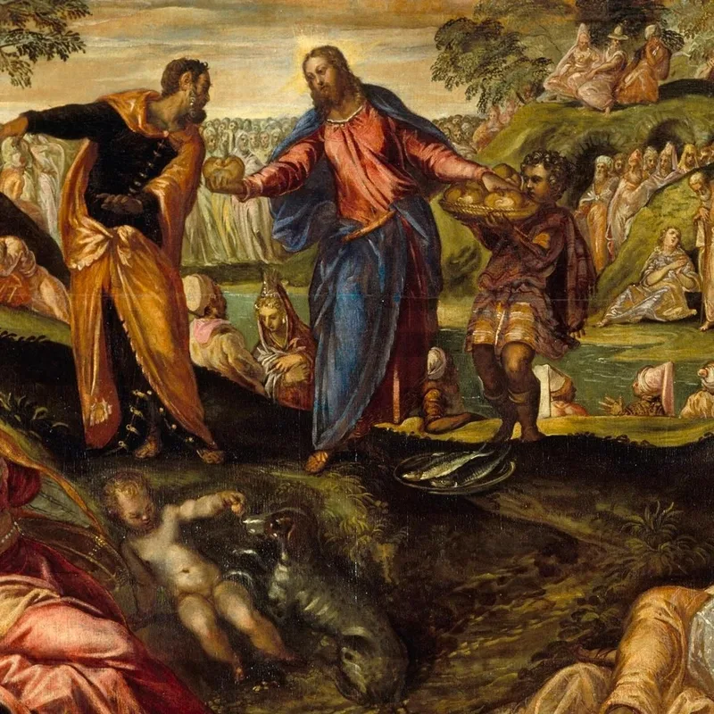 Il Miracolo Dei Pani E Dei Pesci Jacopo Tintoretto