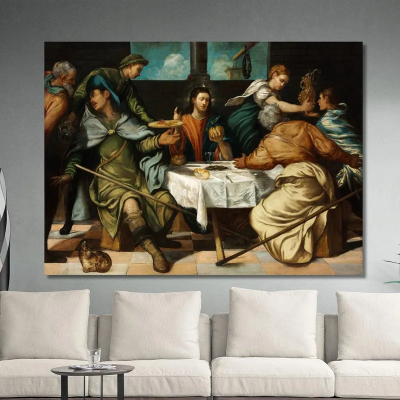 Das Abendmahl In Emmaus Jacopo Tintoretto