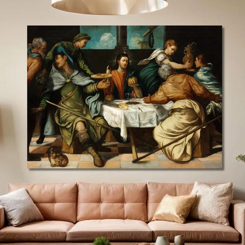 Das Abendmahl In Emmaus Jacopo Tintoretto