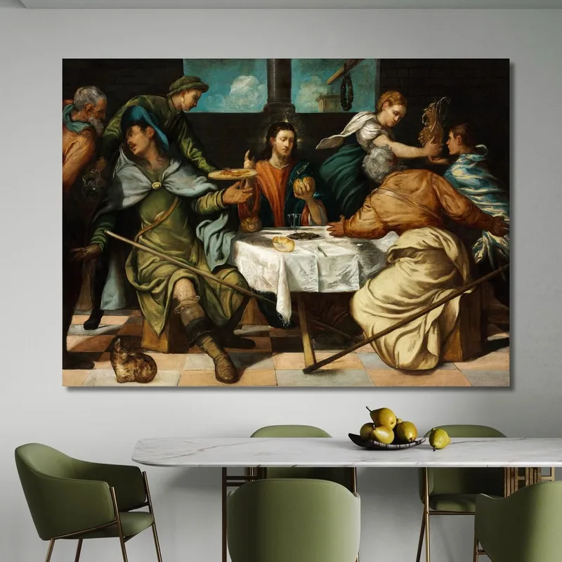 Das Abendmahl In Emmaus Jacopo Tintoretto