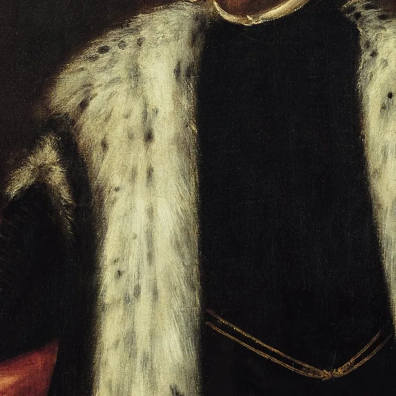 Joven De Veinticinco Años Con Abrigo Forrado De Piel Jacopo Tintoretto
