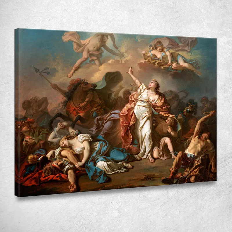 Apollo And Diana Attacking The Children Of Niobe Jacques Louis David canvas print