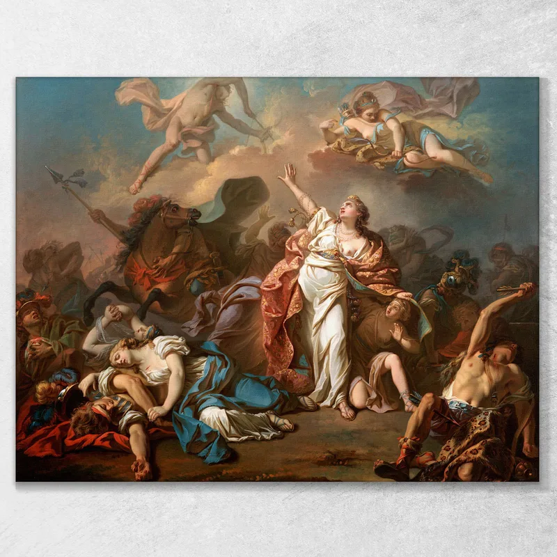 Apolo Y Diana Atacando A Los Hijos De Niobe Jacques Louis David