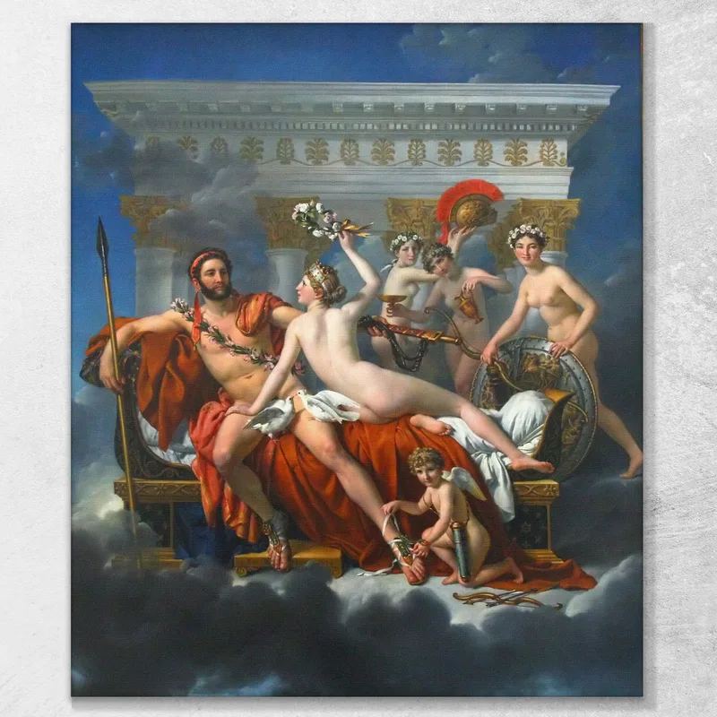 Der Mars Wird Von Der Venus Entwaffnet Jacques Louis David