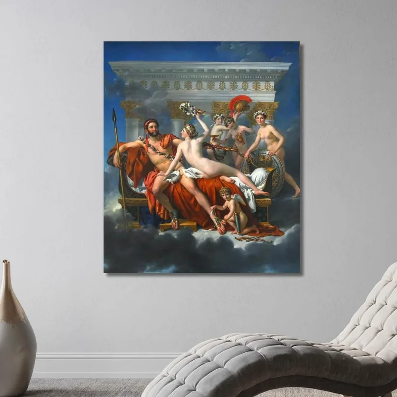 Der Mars Wird Von Der Venus Entwaffnet Jacques Louis David