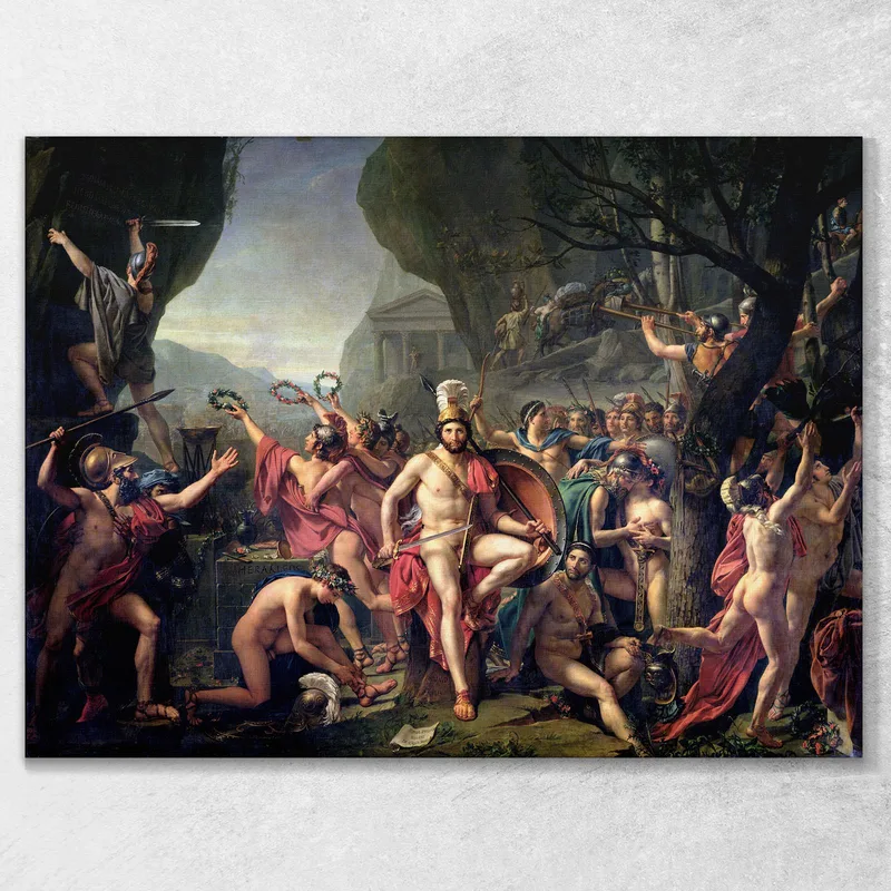 Leonidas At Thermopylae Jacques Louis David