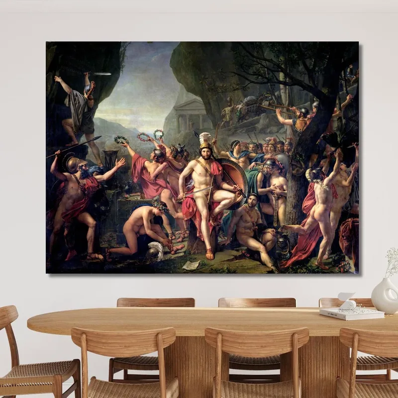 Leonidas At Thermopylae Jacques Louis David