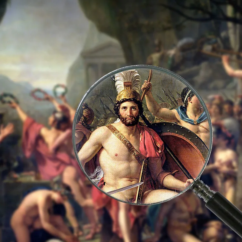 Leonidas At Thermopylae Jacques Louis David