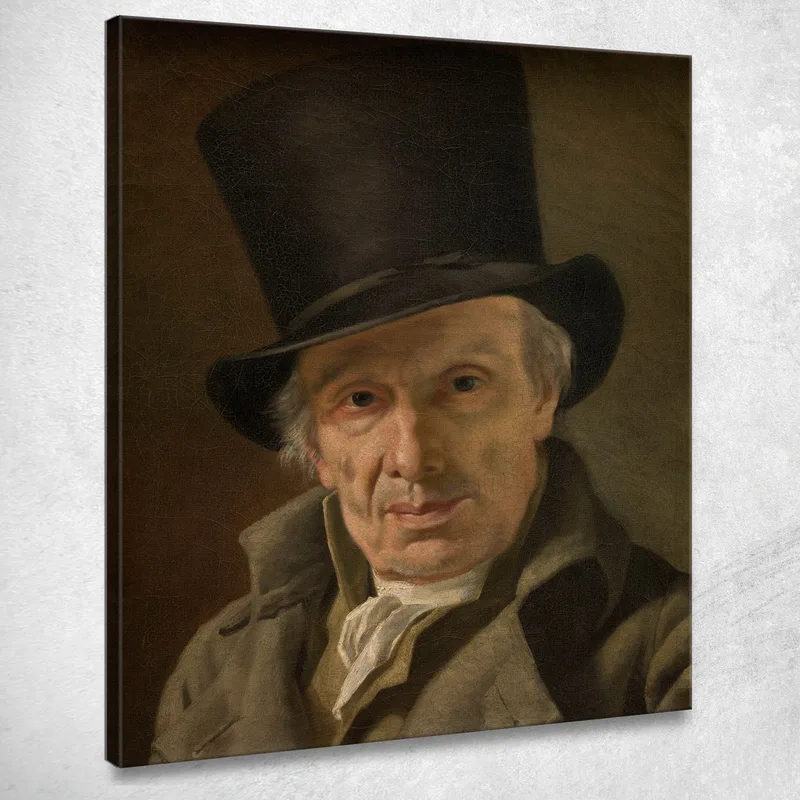 Man In A Hat Jacques Louis David canvas print