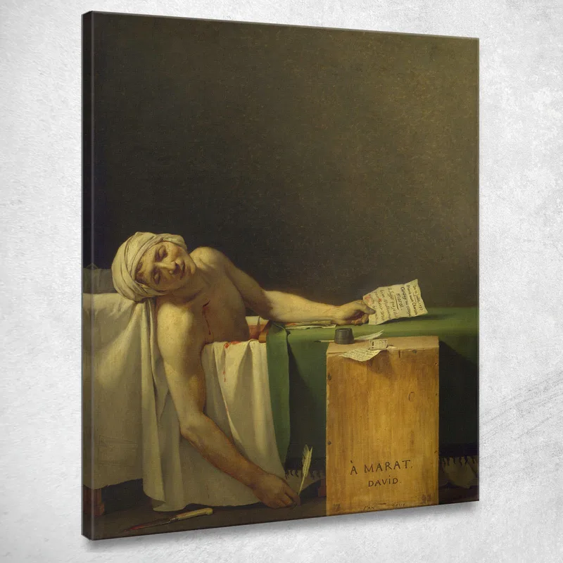 Marat Assassinated 1793 Jacques Louis David canvas print