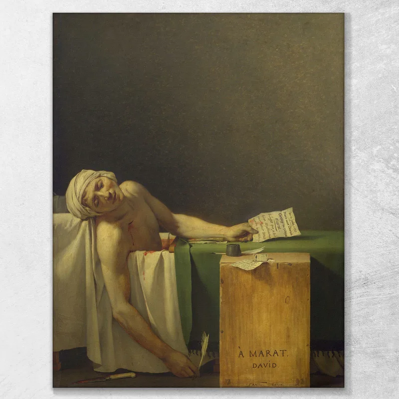 Marat Asesinado En 1793 Jacques Louis David