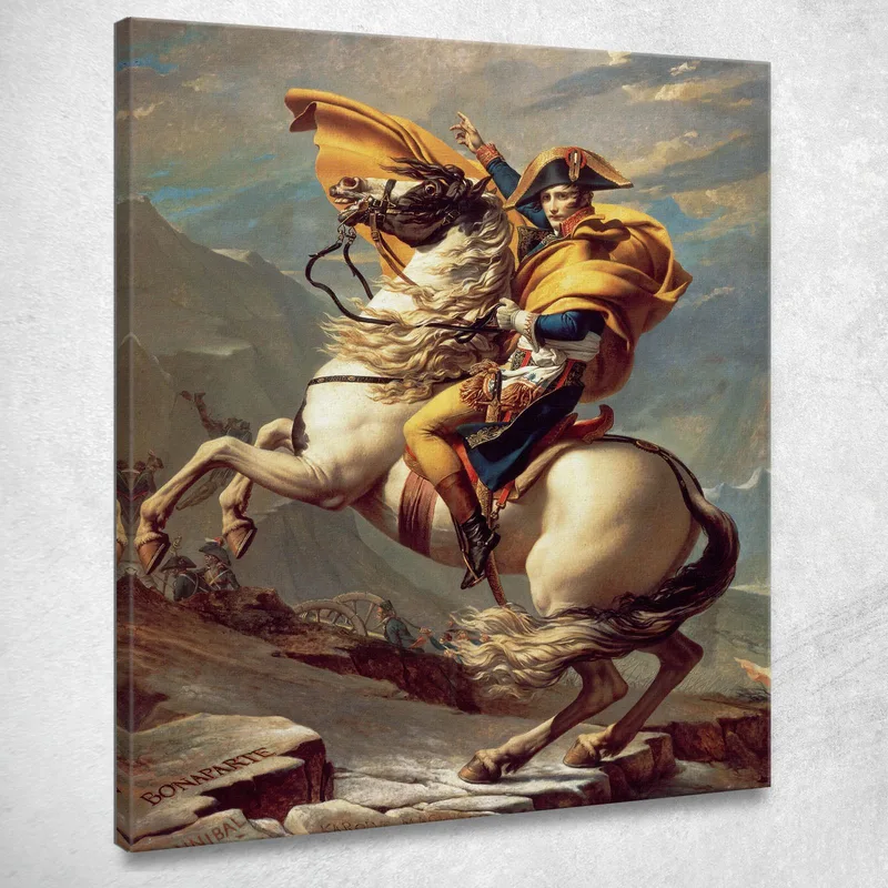 Napoleon Crossing The Alps Jacques Louis David canvas print