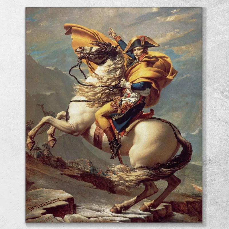 Napoléon Traversant Les Alpes Jacques Louis David