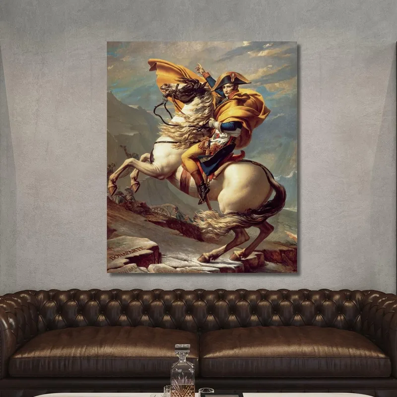 Napoléon Traversant Les Alpes Jacques Louis David
