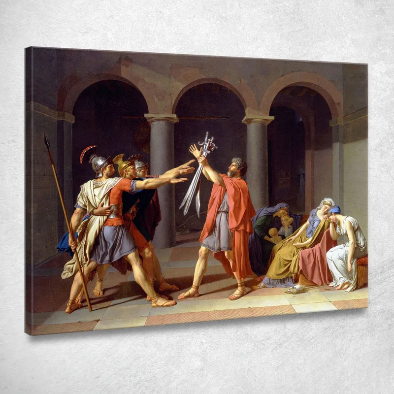 Oath Of The Horatii Jacques Louis David canvas print