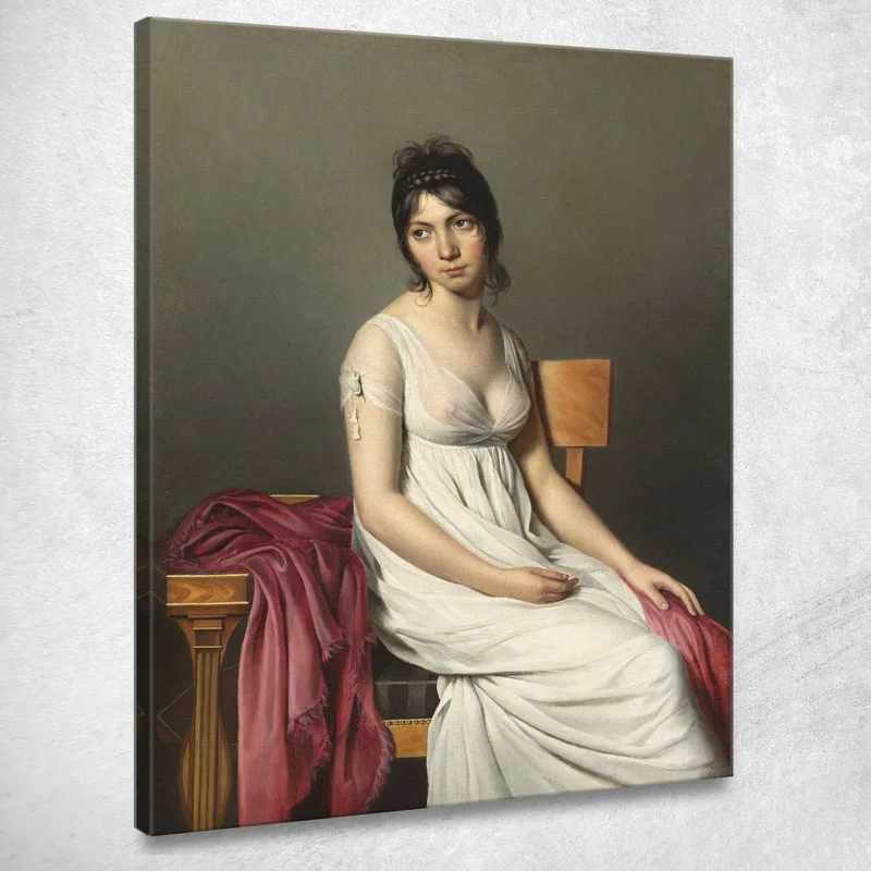 Portrait Of A Young Woman In White Jacques Louis David canvas print