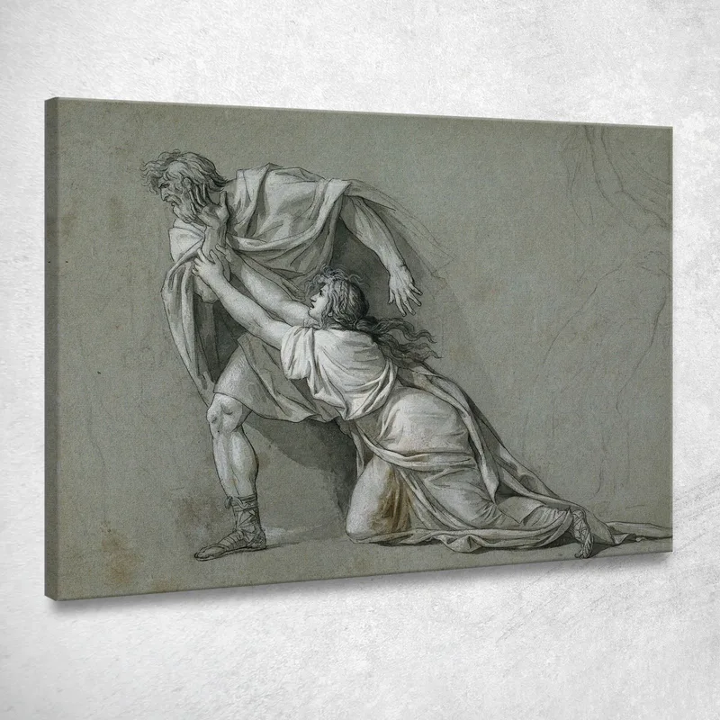 Die Abreise Von Marcus Attilius Regulus Nach Karthago Jacques Louis David drucken auf leinwand