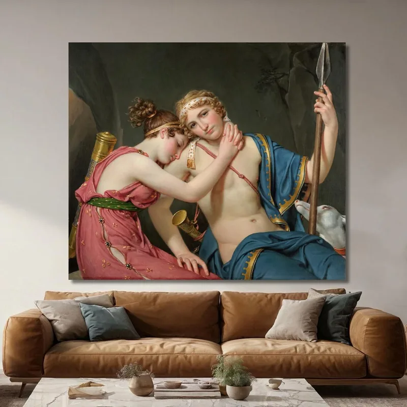 Der Abschied Von Telemachus Und Eucharis Jacques Louis David