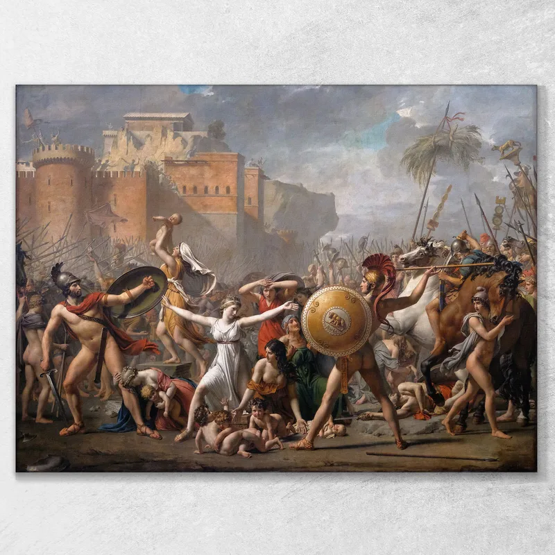Das Eingreifen Der Sabinerinnen Jacques Louis David