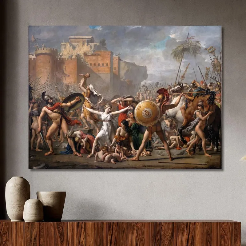 Das Eingreifen Der Sabinerinnen Jacques Louis David