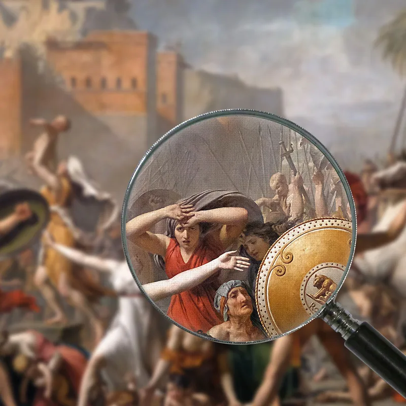 Das Eingreifen Der Sabinerinnen Jacques Louis David