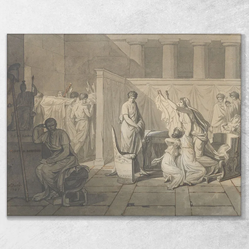 Die Liktoren Bringen Brutus Die Leichen Seiner Söhne Jacques Louis David