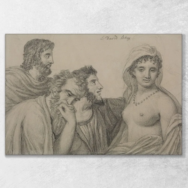 Friné Ante Los Jueces Jacques Louis David