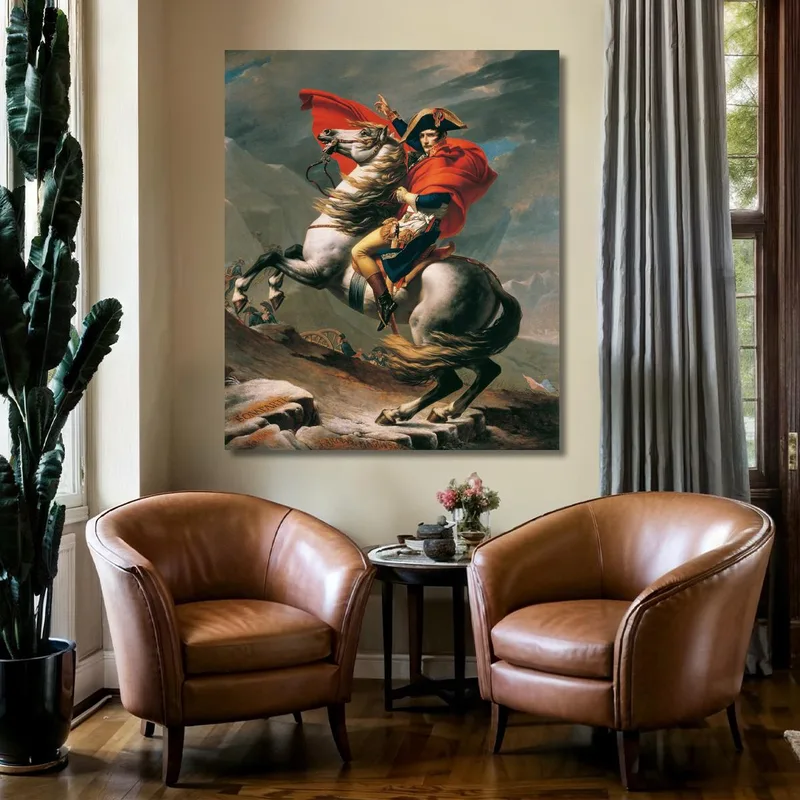 Napoléon Traversant Les Alpes Jacques Louis David