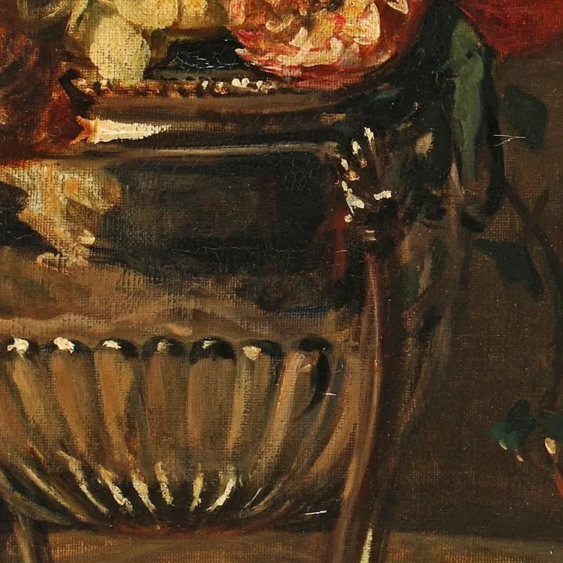 Dahlias And Nasturtiums In The Silver Urn Jacques-Émile Blanche